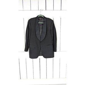 Vintage Jack English union made black tuxedo groom groomsman jacket